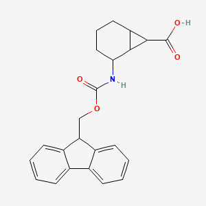 2-(9H-Fluoren-9-ylmethoxycarbonylamino)bicyclo[4.1.0]heptane-7-carboxylic acid
