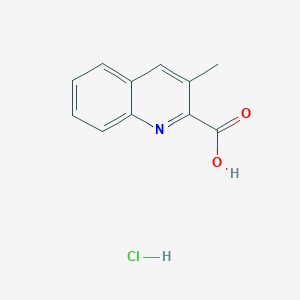 molecular formula C11H10ClNO2 B2424685 3-甲基喹啉-2-羧酸盐酸盐 CAS No. 2094155-95-8