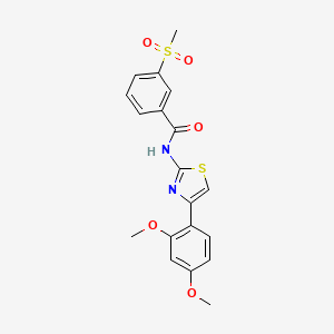 N-(4-(2,4-dimethoxyphenyl)thiazol-2-yl)-3-(methylsulfonyl)benzamide