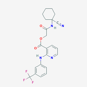 [2-[(1-Cyanocyclohexyl)amino]-2-oxoethyl] 2-[3-(trifluoromethyl)anilino]pyridine-3-carboxylate