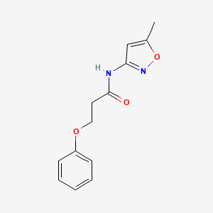molecular formula C13H14N2O3 B2424691 N-(5-methylisoxazol-3-yl)-3-phenoxypropanamide CAS No. 441289-58-3