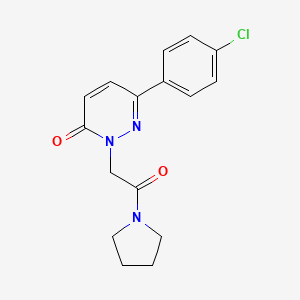 6-(4-chlorophenyl)-2-(2-oxo-2-(pyrrolidin-1-yl)ethyl)pyridazin-3(2H)-one