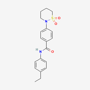 4-(1,1-dioxothiazinan-2-yl)-N-(4-ethylphenyl)benzamide