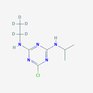 molecular formula C8H14ClN5 B024247 阿特拉津-d5 CAS No. 163165-75-1