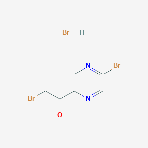 2-Bromo-1-(5-bromopyrazin-2-yl)ethan-1-one hydrobromide