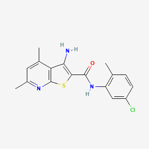 3-amino-N-(5-chloro-2-methylphenyl)-4,6-dimethylthieno[2,3-b]pyridine-2-carboxamide