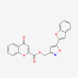 (5-(benzofuran-2-yl)isoxazol-3-yl)methyl 4-oxo-4H-chromene-2-carboxylate