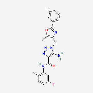 2-(2-thienyl)-N-[4-(trifluoromethoxy)phenyl]-1,3-thiazole-4-carboxamide
