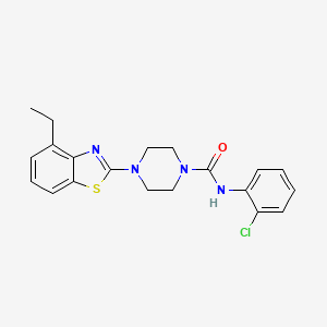 N-(2-chlorophenyl)-4-(4-ethylbenzo[d]thiazol-2-yl)piperazine-1-carboxamide