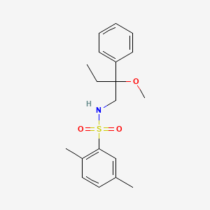 molecular formula C19H25NO3S B2424729 N-(2-methoxy-2-phenylbutyl)-2,5-dimethylbenzenesulfonamide CAS No. 1797356-02-5