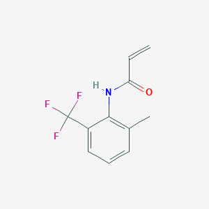 molecular formula C11H10F3NO B2424730 N-[2-Methyl-6-(trifluoromethyl)phenyl]prop-2-enamide CAS No. 2361657-29-4
