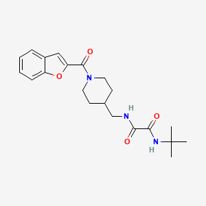 N1-((1-(benzofuran-2-carbonyl)piperidin-4-yl)methyl)-N2-(tert-butyl)oxalamide