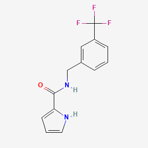 molecular formula C13H11F3N2O B2424750 N-[3-(三氟甲基)苄基]-1H-吡咯-2-甲酰胺 CAS No. 478249-64-8