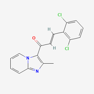 (E)-3-(2,6-dichlorophenyl)-1-(2-methylimidazo[1,2-a]pyridin-3-yl)prop-2-en-1-one