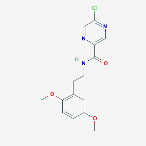 molecular formula C15H16ClN3O3 B2424764 5-chloro-N-[2-(2,5-dimethoxyphenyl)ethyl]pyrazine-2-carboxamide CAS No. 1423797-56-1