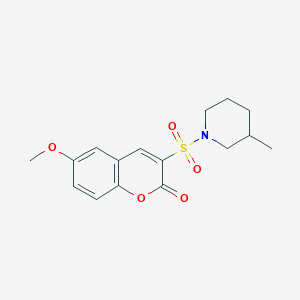 6-methoxy-3-((3-methylpiperidin-1-yl)sulfonyl)-2H-chromen-2-one