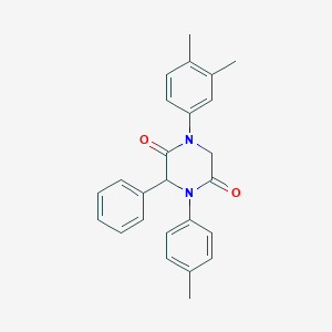 1-(3,4-Dimethylphenyl)-4-(4-methylphenyl)-3-phenyl-2,5-piperazinedione