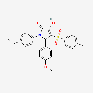 1-(4-ethylphenyl)-3-hydroxy-5-(4-methoxyphenyl)-4-tosyl-1H-pyrrol-2(5H)-one