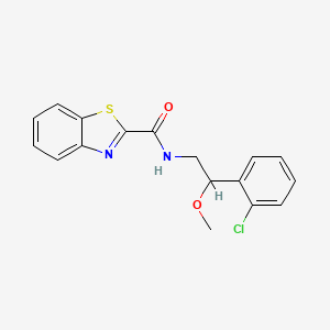 molecular formula C17H15ClN2O2S B2424804 N-(2-(2-chlorophenyl)-2-methoxyethyl)benzo[d]thiazole-2-carboxamide CAS No. 1795195-10-6