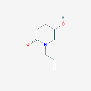 molecular formula C8H13NO2 B2424812 1-Allyl-5-hydroxypiperidine-2-one CAS No. 564484-66-8