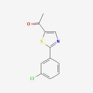 1-[2-(3-Chlorophenyl)-1,3-thiazol-5-yl]-1-ethanone