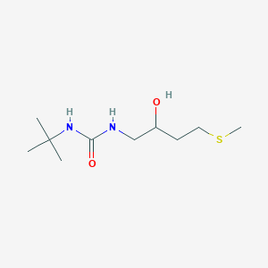 1-Tert-butyl-3-(2-hydroxy-4-methylsulfanylbutyl)urea