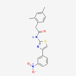 2-(2,4-dimethylphenyl)-N-[4-(3-nitrophenyl)-1,3-thiazol-2-yl]acetamide