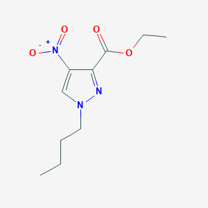 molecular formula C10H15N3O4 B2424841 ethyl 1-butyl-4-nitro-1H-pyrazole-3-carboxylate CAS No. 1855941-46-6