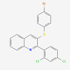 3-(4-Bromophenyl)sulfanyl-2-(2,4-dichlorophenyl)quinoline