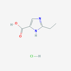 2-ethyl-1H-imidazole-4-carboxylic acid hydrochloride