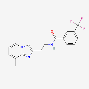 N-(2-(8-methylimidazo[1,2-a]pyridin-2-yl)ethyl)-3-(trifluoromethyl)benzamide