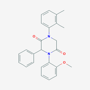 1-(2,3-Dimethylphenyl)-4-(2-methoxyphenyl)-3-phenyl-2,5-piperazinedione