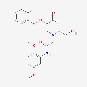N-(2,5-dimethoxyphenyl)-2-(2-(hydroxymethyl)-5-((2-methylbenzyl)oxy)-4-oxopyridin-1(4H)-yl)acetamide