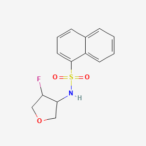 molecular formula C14H14FNO3S B2424870 N-(4-fluorooxolan-3-yl)naphthalene-1-sulfonamide CAS No. 2202420-69-5