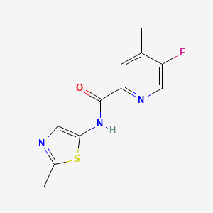 5-Fluoro-4-methyl-N-(2-methyl-1,3-thiazol-5-yl)pyridine-2-carboxamide