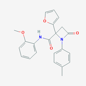 2-(2-furyl)-N-(2-methoxyphenyl)-1-(4-methylphenyl)-4-oxo-2-azetidinecarboxamide