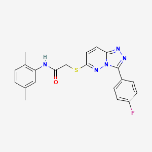 N-(2,5-dimethylphenyl)-2-[[3-(4-fluorophenyl)-[1,2,4]triazolo[4,3-b]pyridazin-6-yl]sulfanyl]acetamide