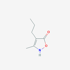 molecular formula C7H11NO2 B2424899 3-甲基-4-丙基-1,2-噁唑-5-醇 CAS No. 933010-91-4