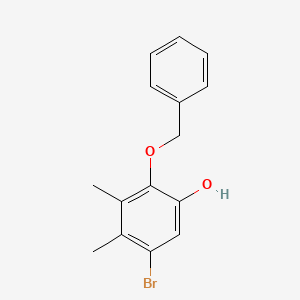 5-Bromo-3,4-dimethyl-2-phenylmethoxyphenol