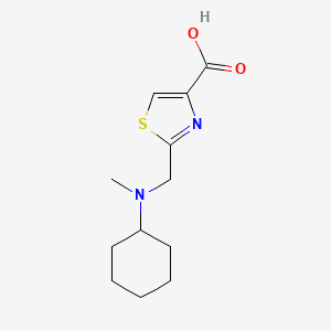 2-[[Cyclohexyl(methyl)amino]methyl]-1,3-thiazole-4-carboxylic acid