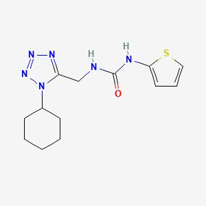 1-((1-cyclohexyl-1H-tetrazol-5-yl)methyl)-3-(thiophen-2-yl)urea