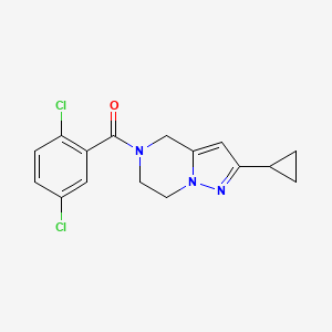 (2-cyclopropyl-6,7-dihydropyrazolo[1,5-a]pyrazin-5(4H)-yl)(2,5-dichlorophenyl)methanone