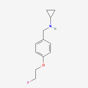 Cyclopropyl[4-(2-fluoroethoxy)benzyl]amine