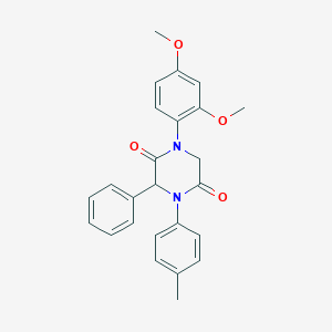 1-(2,4-Dimethoxyphenyl)-4-(4-methylphenyl)-3-phenyl-2,5-piperazinedione