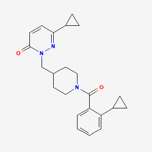 6-Cyclopropyl-2-{[1-(2-cyclopropylbenzoyl)piperidin-4-yl]methyl}-2,3-dihydropyridazin-3-one