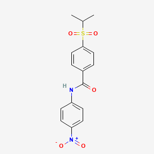 molecular formula C16H16N2O5S B2424924 4-(isopropylsulfonyl)-N-(4-nitrophenyl)benzamide CAS No. 899968-20-8