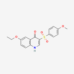 6-ethoxy-3-(4-methoxybenzenesulfonyl)-1,4-dihydroquinolin-4-one