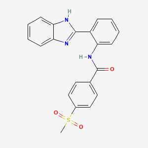 N-[2-(1H-benzimidazol-2-yl)phenyl]-4-methylsulfonylbenzamide