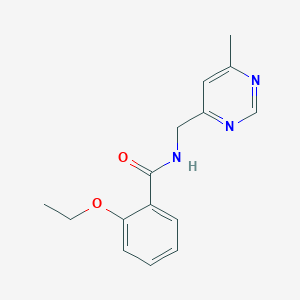 molecular formula C15H17N3O2 B2424932 2-ethoxy-N-((6-methylpyrimidin-4-yl)methyl)benzamide CAS No. 2177060-53-4