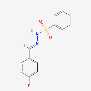 N'-[(E)-(4-fluorophenyl)methylidene]benzenesulfonohydrazide